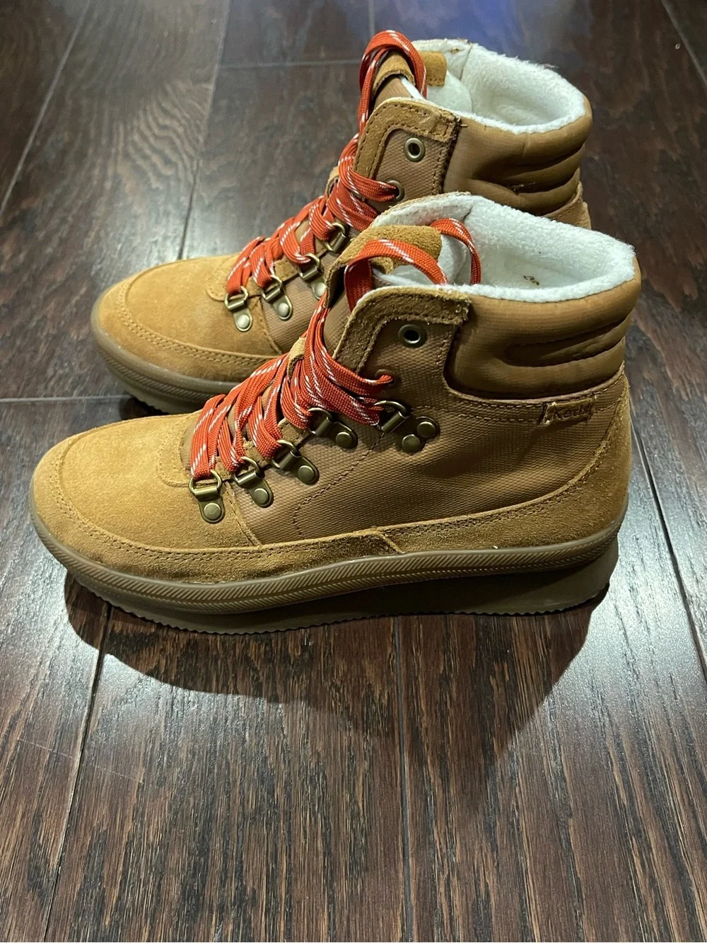 Keds Midland Round Toe Lace Up  Womens Brown Casual Boot Size 7 WH64033